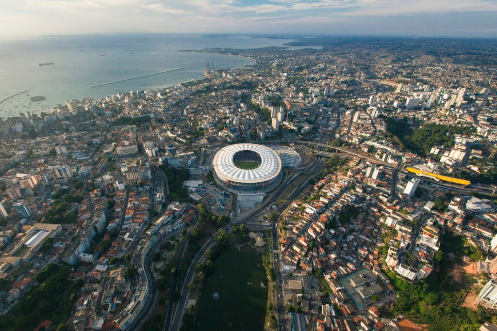 Arena Fonte Nova, em Salvador, palco de Bahia x São Paulo pelo Brasileirão