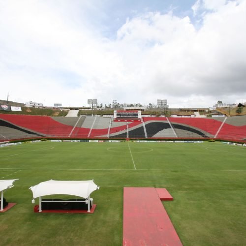 Vista panorâmica do Barradão, estádio do Vitória, em Salvador