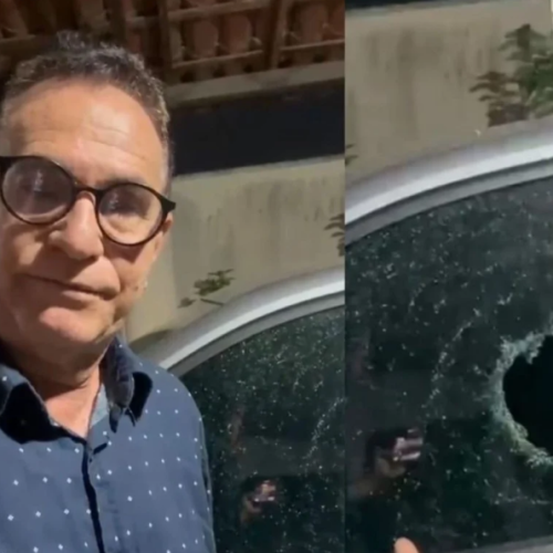 Professor relata tentativa de assalto com pedrada em Feira de Santana: “Fomos atacados no carro”